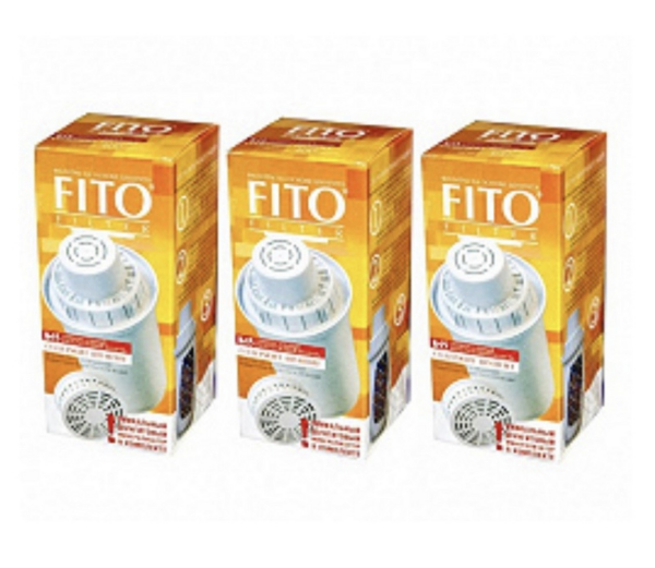 Набір картриджів Fito Filter К15 ( 3 шт ) з шунгітовим мінералізатором для глечиків Аквафор (діаметр 70 мм) Набір картриджів Fito Filter К15 ( 3 шт ) з шунгітовим мінералізатором для глечиків Аквафор (діаметр 70 мм)