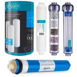 Комплект картриджів Organic Smart Osmo 7 мембрана Vontron 100G Комплект картриджів Organic Smart Osmo 7 мембрана Vontron 100G