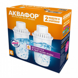 Комплект картриджів Аквафор B6 (х2) для жорсткої води