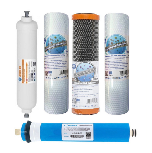 Комплект AQUAFILTER №5 для зворотного осмосу з мембраною Vontron 1812-50G