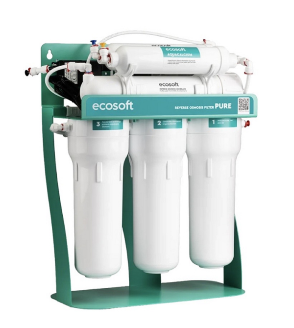 Фільтр зворотного осмосу Ecosoft P’URE AquaCalcium Mint з помпою на станині (MO675PSMACECO) Фільтр зворотного осмосу Ecosoft P’URE AquaCalcium Mint з помпою на станині (MO675PSMACECO)