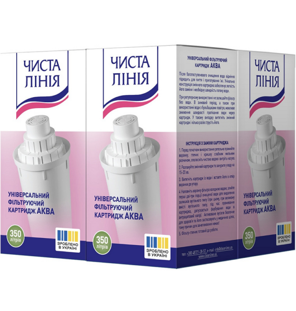 Комплект картриджів Чиста Лінія Аква (4шт)