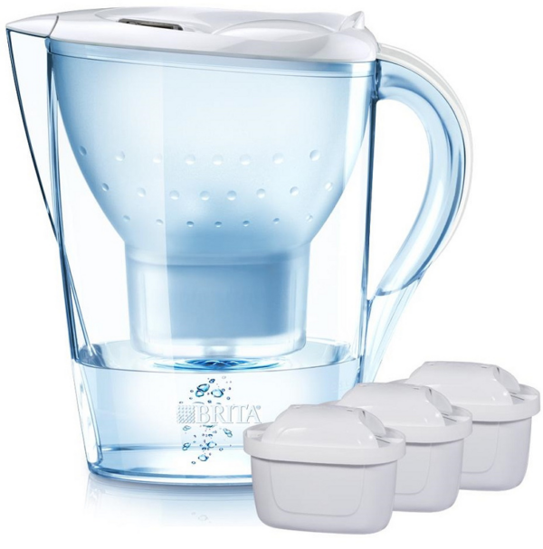 Фільтр-глек для води BRITA Marella XL white 3 картриджі в комплекті Фільтр-глек для води BRITA Marella XL white 3 картриджі в комплекті