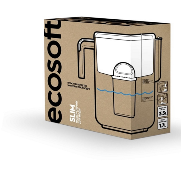 Фільтр-глечик Ecosoft Slim айворі Фільтр-глечик Ecosoft Slim айворі