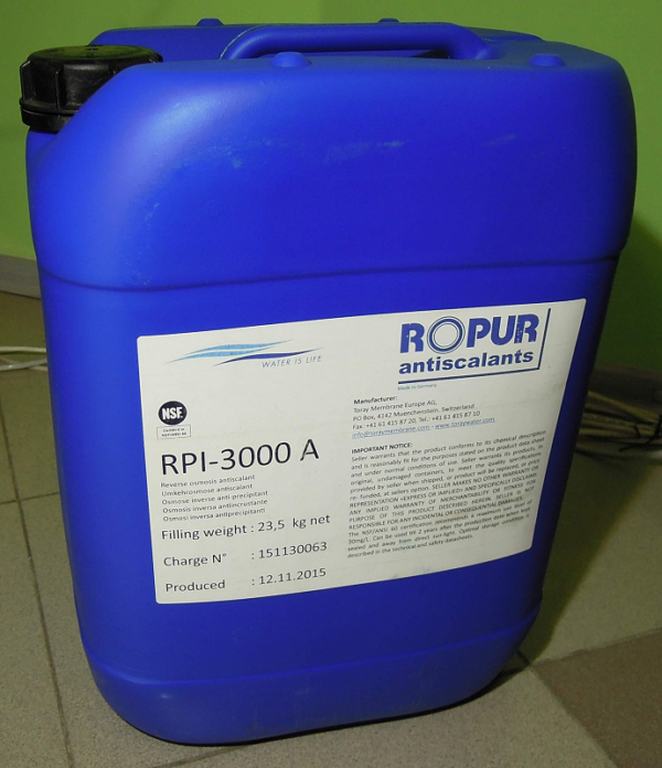 Антискалант RPI-3000a для систем зворотного осмосу (23,5 кг) Антискалант RPI-3000a для систем зворотного осмосу (23,5 кг)