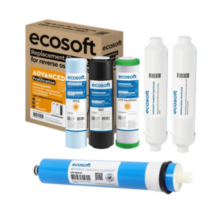 Комплект картриджів Ecosoft РР-GAC-CTO AquaGreen-поствугілля-мінералізатор-мембрана Комплект картриджів Ecosoft РР-GAC-CTO AquaGreen-поствугілля-мінералізатор-мембрана