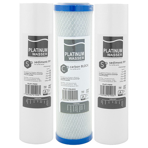 Фільтр проточний Platinum Wasser для осмосу (1-2-3) Фільтр проточний Platinum Wasser для осмосу (1-2-3)