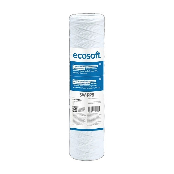 Картридж з поліпропіленової нитки Ecosoft 2,5"x10" 5 мкм (CPN25105ECO) Картридж з поліпропіленової нитки Ecosoft 2,5"x10" 5 мкм (CPN25105ECO)
