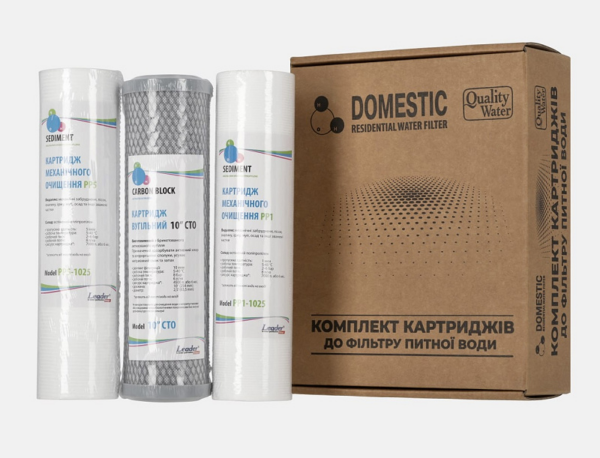Річний комплект картриджів LEADER RО-7 + МЕМБРАНА LEADER Річний комплект картриджів LEADER RО-7 + МЕМБРАНА LEADER