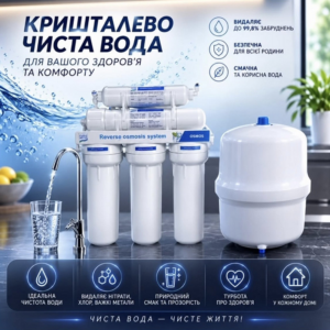 Фільтр зворотного осмосу Чиста Лінія ОСМО М Фільтр зворотного осмосу Чиста Лінія ОСМО М