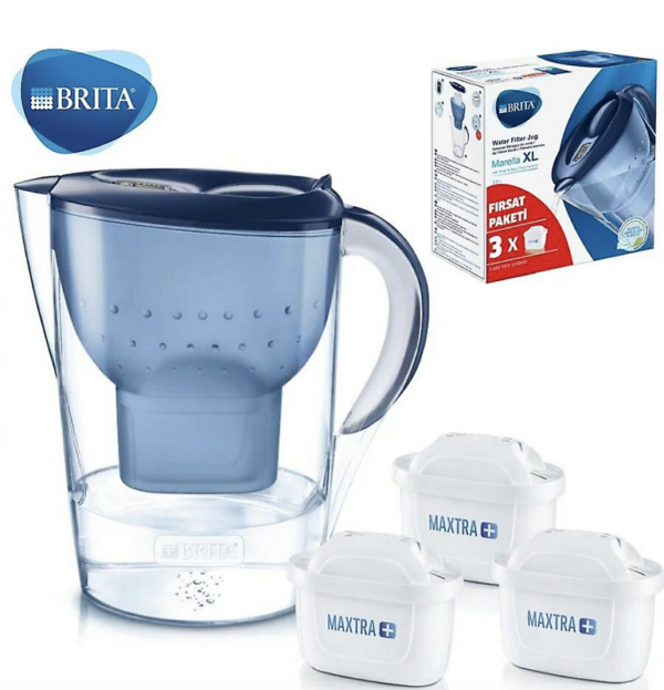 Brita Marella XL blue (3 картриджа) фільтр-глечик Brita Marella XL blue (3 картриджа) фільтр-глечик
