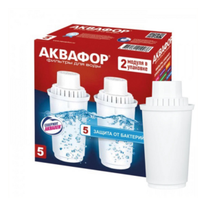 Комплект картриджів Аквафор В5 (2 шт) для фільтра глечика Комплект картриджів Аквафор В5 (2 шт) для фільтра глечика