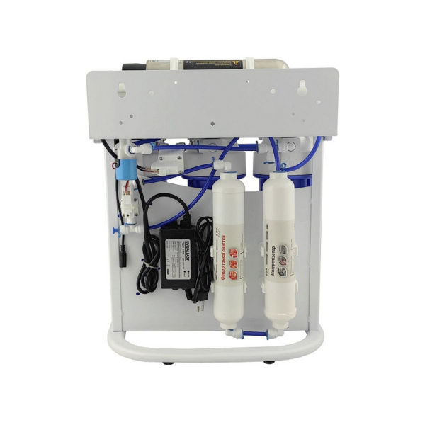 Фільтр зворотного осмосу Raifil 75G на станині 10" Slim BLUE з насосом та ультрафіолетовою лампою Фільтр зворотного осмосу Raifil 75G на станині 10" Slim BLUE з насосом та ультрафіолетовою лампою