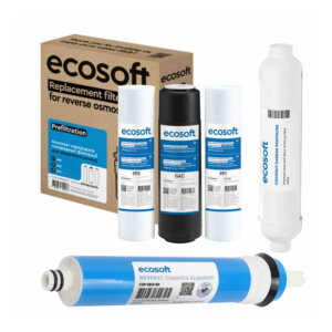 Комплект картриджів Ecosoft 5 для зворотного осмосу Комплект картриджів Ecosoft 5 для зворотного осмосу