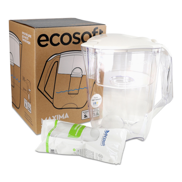 Фільтр-глечик Ecosoft Максима перлинний Фільтр-глечик Ecosoft Максима перлинний