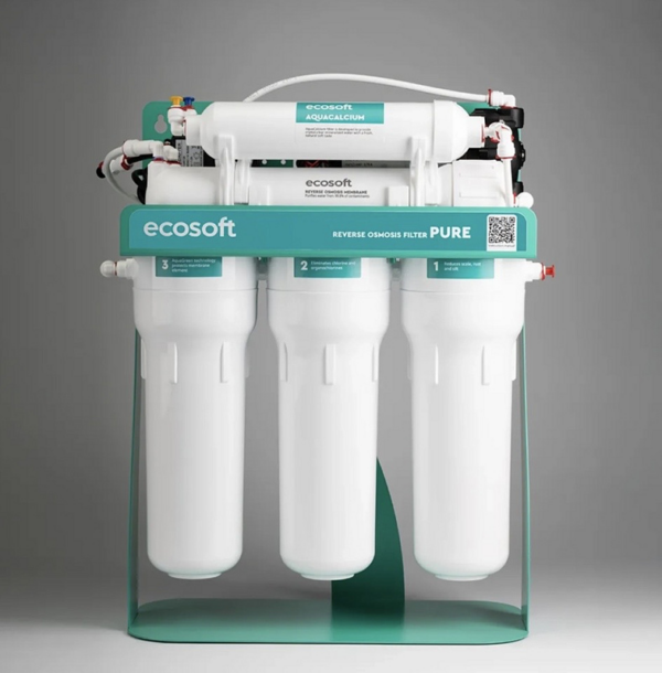 Фільтр зворотного осмосу Ecosoft P’URE AquaCalcium Mint з помпою на станині (MO675PSMACECO) Фільтр зворотного осмосу Ecosoft P’URE AquaCalcium Mint з помпою на станині (MO675PSMACECO)