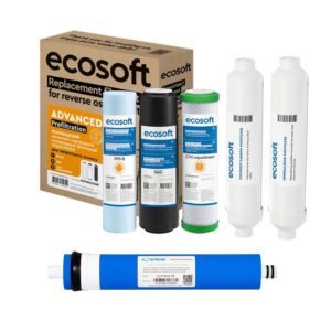 Комплект картриджів Ecosoft РР-GAC-CTO AquaGreen-поствугілля-мінералізатор-мембрана Vontron 75 g Комплект картриджів Ecosoft РР-GAC-CTO AquaGreen-поствугілля-мінералізатор-мембрана Vontron 75 g