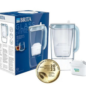 Скляний фільтр-глечик Brita Glass 2,5/1,5л з картриджем Maxtra Pro Скляний фільтр-глечик Brita Glass 2,5/1,5л з картриджем Maxtra Pro