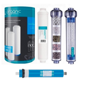 Комплект картриджів Organic Smart Osmo 7 мембрана Organic 75G Комплект картриджів Organic Smart Osmo 7 мембрана Organic 75G