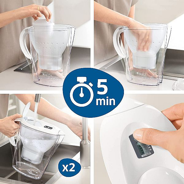 Фільтр-глечик Brita Marella Memo XL white (3 картриджа) Фільтр-глечик Brita Marella Memo XL white (3 картриджа)
