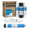 Комплект картриджів Ecosoft 5 (PP5-GAC-PP1, постфільтр, мембрана Vontron 75g) Комплект картриджів Ecosoft 5 (PP5-GAC-PP1, постфільтр, мембрана Vontron 75g)