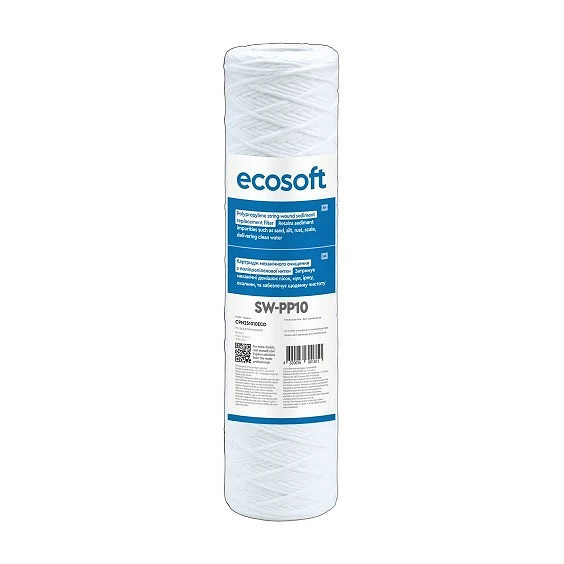 Картридж з поліпропіленової нитки Ecosoft 2,5"x10" 10 мкм (CPN251010ECO) Картридж з поліпропіленової нитки Ecosoft 2,5"x10" 10 мкм (CPN251010ECO)