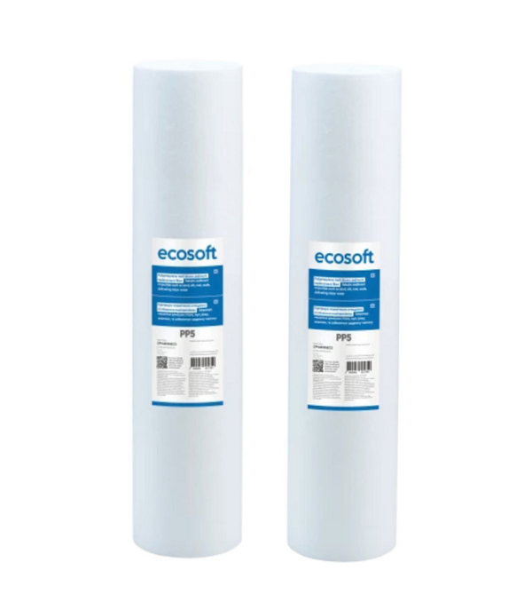 Змінні картриджи (2 шт) зі спіненого поліпропілену Ecosoft 4,5”x 20” 5 мкм ( CPV45204ECO) Змінні картриджи (2 шт) зі спіненого поліпропілену Ecosoft 4,5”x 20” 5 мкм ( CPV45204ECO)
