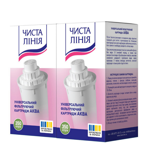 Комплект картриджів Чиста Лінія Аква (4шт)