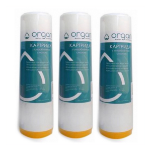 Комплект картриджів з іонообмінною смолою Organic DS10SL (Х3) Комплект картриджів з іонообмінною смолою Organic DS10SL (Х3)
