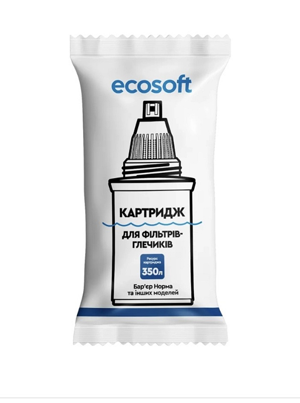 Картридж ECOSOFT для фільтрів-глечиків Бар'єр (CRVK2BARECO) Картридж ECOSOFT для фільтрів-глечиків Бар'єр (CRVK2BARECO)