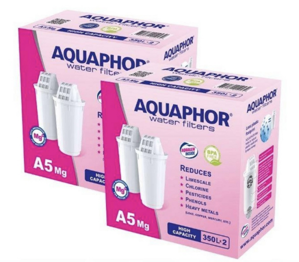 Комплект картриджей Аквафор А5 Mg (Х4) Комплект картриджів Аквафор А5 Mg (Х4)