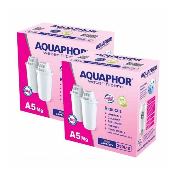 Комплект картриджей Аквафор А5 Mg (Х4) Комплект картриджів Аквафор А5 Mg (Х4)