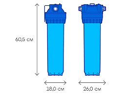 Корпус фільтра Аквафор Гросс 20 Big Blue Корпус фільтра Аквафор Гросс 20 Big Blue