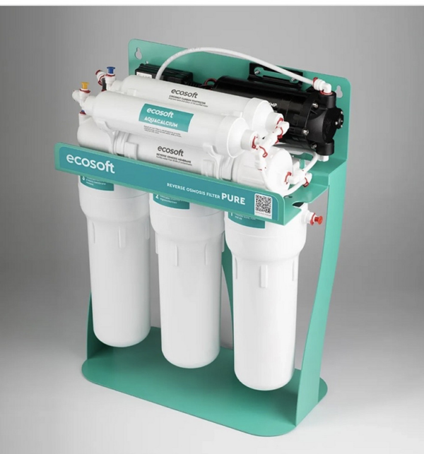 Фільтр зворотного осмосу Ecosoft P’URE AquaCalcium Mint з помпою на станині (MO675PSMACECO) Фільтр зворотного осмосу Ecosoft P’URE AquaCalcium Mint з помпою на станині (MO675PSMACECO)