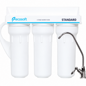 Ecosoft Standard — потрійна система очищення, білий фон Потрійна система очищення Ecosoft Standard