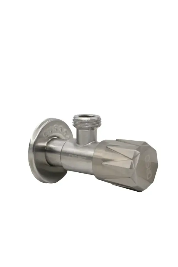 ORSO Кран кутовий 1/2*1/2 XY-8116 (фігурний) НЕРЖАВIЮЧИЙ