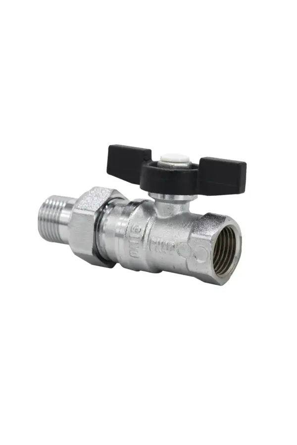 ORSO Кран шаровой 1/2" с "американкой" прямой (PROF) ORSO Кран кульовий 1/2" з "американкою" прямий (PROF)