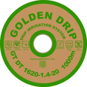 GOLDEN DRIP Капельная лента с плоским эмиттером 1620-1.4-20 1000м GOLDEN DRIP Крапельна стрічка з плоским евітером 1620-1.4-20 1000м