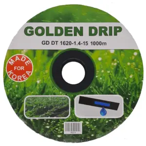 GOLDEN DRIP Капельная лента с плоским эмиттером 1620-1.4-15 1000м GOLDEN DRIP Крапельна стрічка з плоским евітером 1620-1.4-15 1000 м