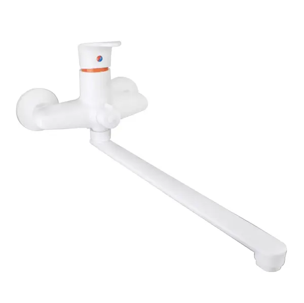 Ванна змішувач MONRO JC205 White (б/шланга та лійки, однор, довг Ванна змішувач MONRO JC205 White (б/шланга та лійки, однор, довг