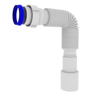 Гофротруба зеднувши.з накид.гайкою 11/2"*40/50(460-1200 мм) SN00000014 Krono