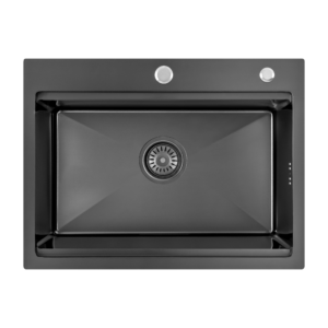 Мойка KA6045 Вlack HDE (2.7/1.0/220) с отверстием Мийка KA6045 Вlack HDE (2.7/1.0/220) з отвором