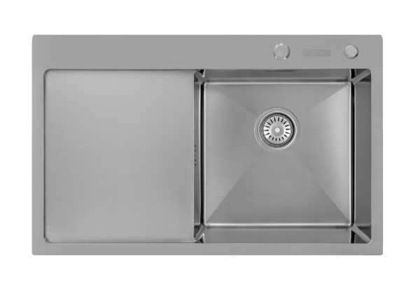 Мийка MC-S7849H Satin HDE (2.7/1.0/220) з крилом, чаша праворуч, з отвором Мийка MC-S7849H Satin HDE (2.7/1.0/220) з крилом, чаша праворуч, з отвором