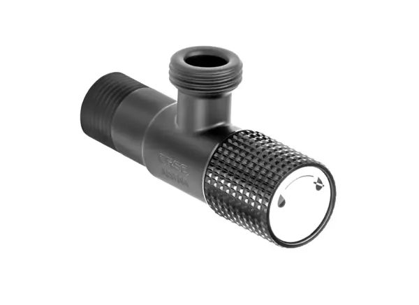 ORSO Кран кутовий 1/2*1/2 SSА14В (круглий) Blacк НЕРЖ.