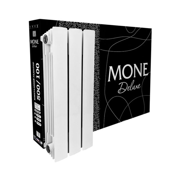 Радіатор біметалевий MONE 500*100 white AL+ST Радіатор біметалевий MONE 500*100 white AL+ST