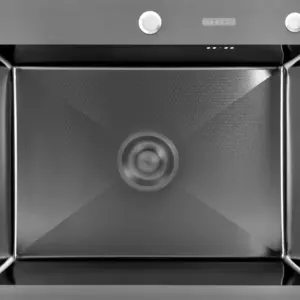 MONRO Мийка 6050 HD/Ob (2.50/0,55/220) Black Dekor з отвором