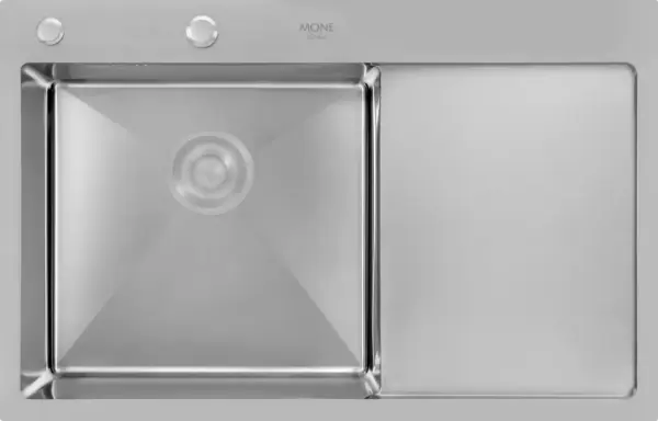 MONE Мойка 7850 HD/Ob (3.0/1/220) Satin с крылом.чаша злия. с отверстием MONE Мийка 7850 HD/Ob (3.0/1/220) Satin з крилом.чаша злiва. з отвором