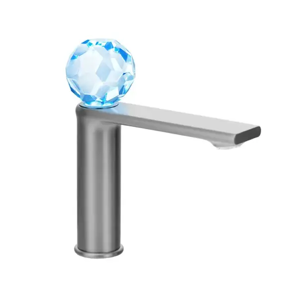 Умивальник змішувач Dream Crystal з підсвічуванням 27001GG Gun Grey+LED Умивальник змішувач Dream Crystal з підсвічуванням 27001GG Gun Grey+LED