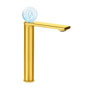 Умивальник змішувач високий Dream Crystal з підсвічуванням 27002G Gold+LEDкосмос Умивальник змішувач високий Dream Crystal з підсвічуванням 27002G Gold+LEDкосмос