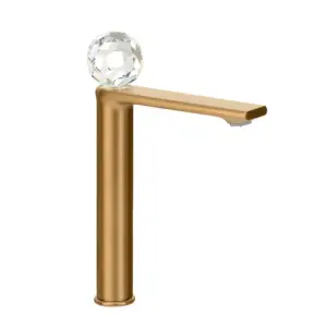 Змішувач для умивальника високий MONE Deluxe 27002RG Dream Crystal Rose Gold Змішувач для умивальника високий MONE Deluxe 27002RG Dream Crystal Rose Gold
